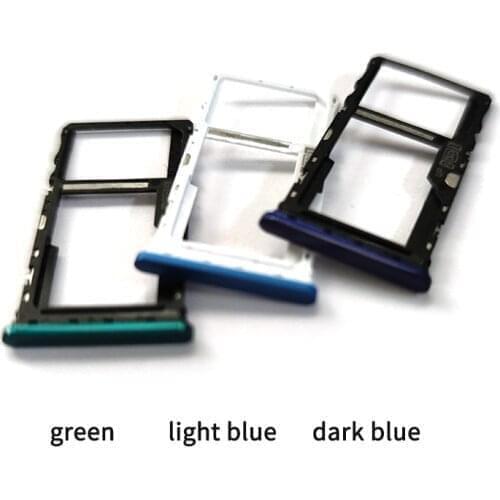 10PCS Sim Tray Holder For Motorola Moto G9 / G9 Play / E7 Plus SIM Card Tray Slot Holder Adapter Socket Repair Parts