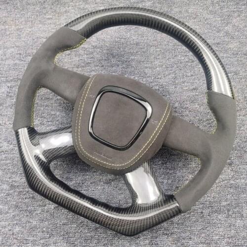 100% Real Carbon Fiber racing steering wheel compatible For Audi A3 A4 2010-2013