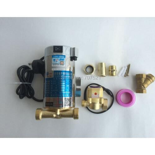 100W 10L/Min 220V 3000RPM household gas electrical hot water heater automatic Stainless Steel Booster Pressure Pump with filter