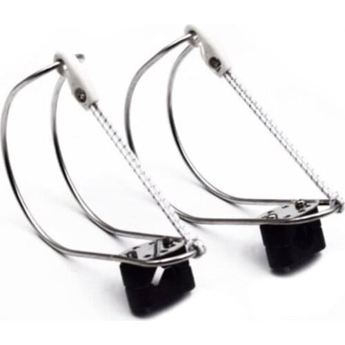 2PCS Stainless Steel Horseshoe Bracket Life Buoys Ring Holder Plastic Mount New