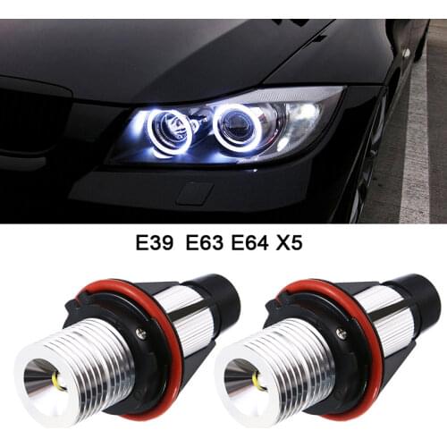 2 Pcs/Lot 2*5W 10W for Bridgelux LED Chips LED Marker Angel Eyes White Blue Red Yellow Fit for BMW X5 E39 E53 E60 E61 E63 E64