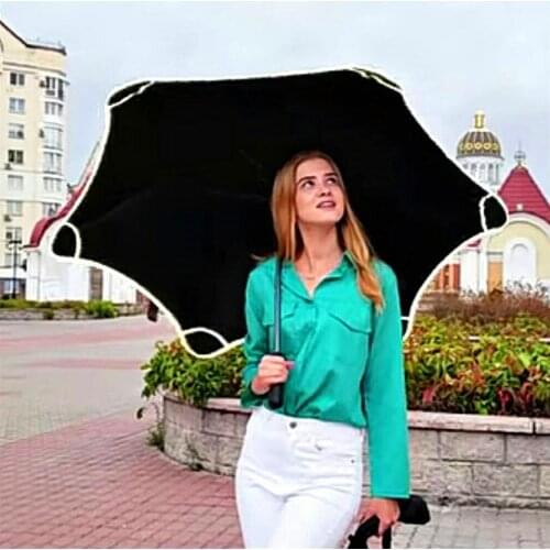 2pcs/lot imitation New Zealand windproof fiberglass floral plum blossom umbrella neon reflective safe night walking red parasol