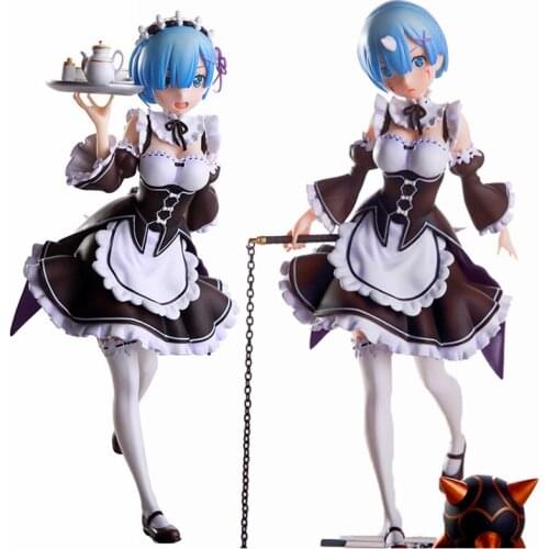 15cm Zero Ram Rem Servant Suit Version Figure Doll PVC Collection Model Toys Re:Life in A Different World From