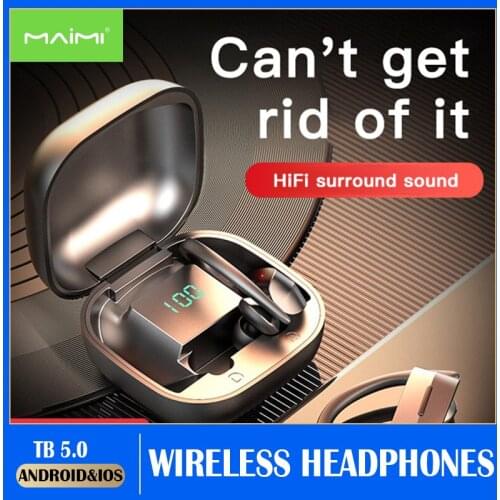 258 TWS Bluetooth 5.0 Earphones Charging Box Wireless Headphone 9D Stereo Sports Waterproof Earbuds Headsets With Microphone