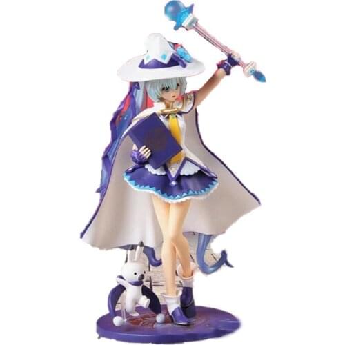 28CM Anime Domineering Magic Hatsune Miku Figure Model Doll Decoration Birthday Christmas Gift Collection Toy Scenery