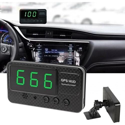 60% Dropshipping!! Universal Car Digital Head-Up Display GPS Over-Speed Alarm Speedometer Odometer