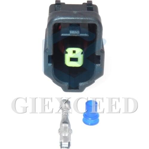 2 Sets 1 Pin 184042-1 Automotive Dustproof Waterproof Wiring Connector 1.8 Series Female Socket With Terminal and Rubber Seals