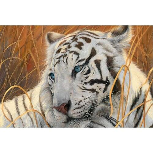 White tiger, twelve zodiac The wooden puzzle 1000 pieces ersion jigsaw puzzle white card adult childrens educational toys