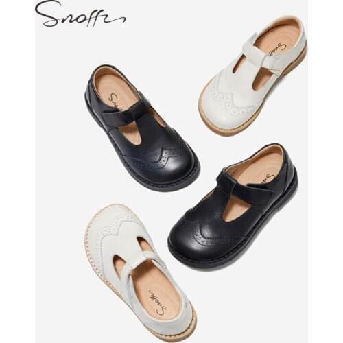 2020new Arrivlas Girls' Leather Shoes Princess Shoes Soft Bottom Leather Childrens Shoes British Little Girl Shoes Kids Shoes