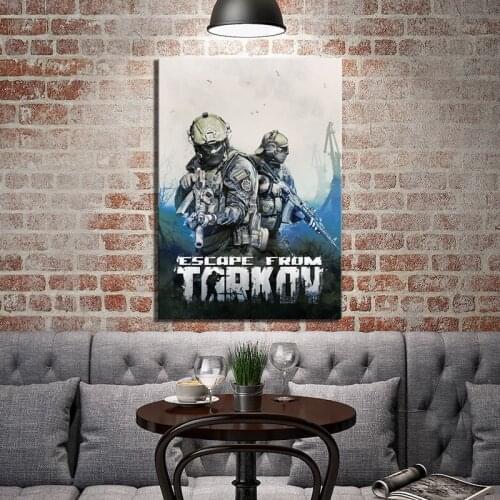 Home Decor Canvas Painting Prints 1 Pcs Shooting Game Soldier Escape From Tarkov Video Game Wall Artwork Modular Pictures Poster