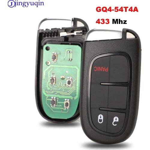 Jingyuqin Smart Remote Car Key for JEEP Cherokee 2014 2015 2016 2017 Keyless Entry 433MHz PCF7953M 4A CHIP GQ4-54T chip