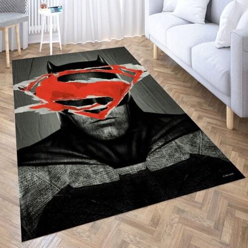 B-a-t-m-an vs S-up-er-m-an Rugs Non-Slip Floor Mat Doormats Home Rug Carpet Bedroom Door Mat Kitchen Rugs Yoga Mat Doormat Decor