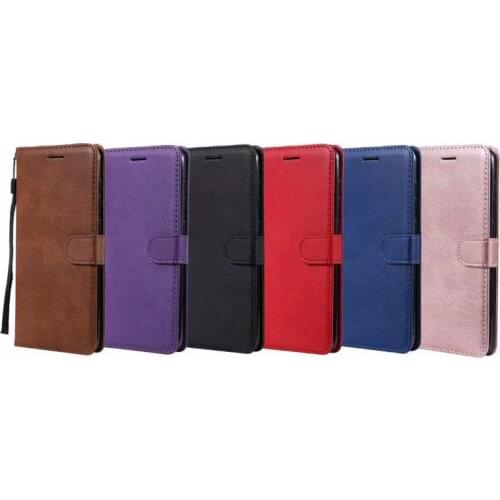 Wallet Leather Case For Samsung A70 A40 A10 M20 M10 For Huawei Y7 Y6 2019 P30 Lite Flip Cover ID Card Slot Holder Magnetic 50PCS