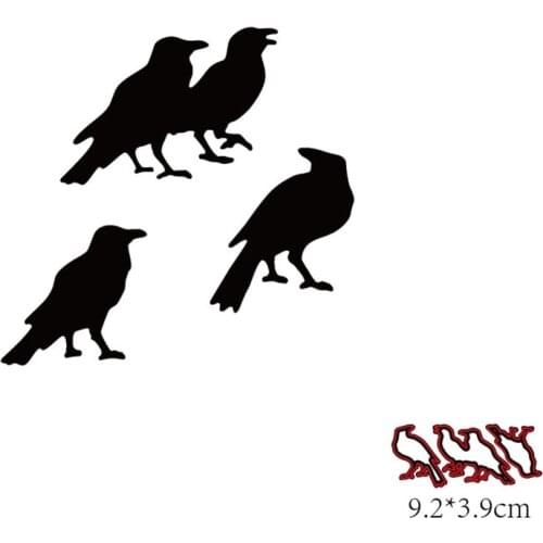 SHINECRAFT Halloween Dies Bird Metal Cutting Dies New 2021 Craft Dies Scrapbooking for DIY photo DIY Card Craft Template