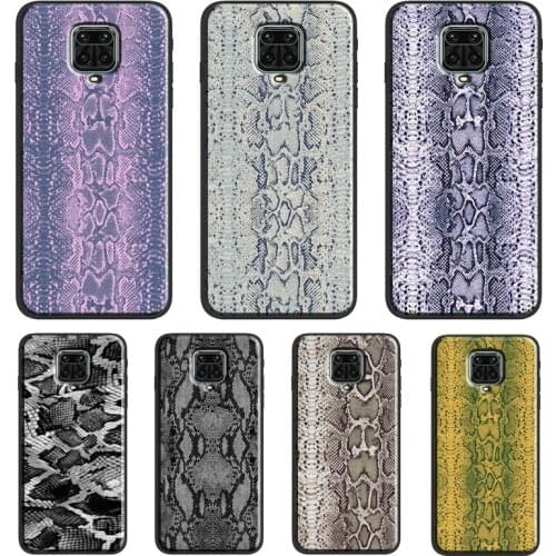 Cobra Python Snake Skin For Xiaomi Redmi 9 9A 9C 9T K40 Funda For Redmi Note 10 Pro 8T 9S Note 9 8 7 Pro Soft Case