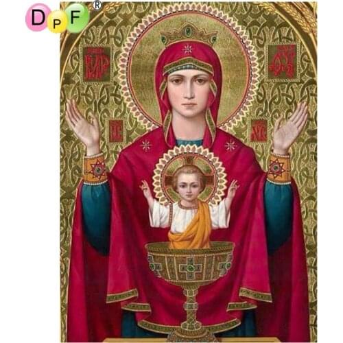 DPF DIY Madonna 5D crafts diamond painting cross stitch needlework diamond mosaic square home decor diamond embroidery