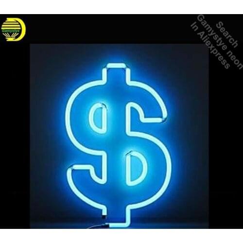 Neon Sign Factory Money Dollar neon Light Sign Beer Bar Pub Sign clear board Handcrafted Hotel Neon signs for sale Dropshipping
