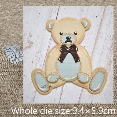 New Design Craft Metal Cutting Die die cuts lovely bear decoration scrapbook Album Paper Card Craft Embossing die cuts