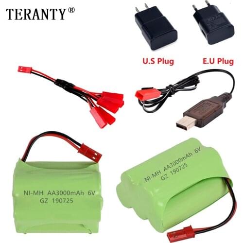 Upgrade 6v 3000mah NiMH Battery Charger sets For Rc Toys Cars Tank Robots Gun Boats AA Ni-MH 700mah 6v Rechargeable Battery Pack