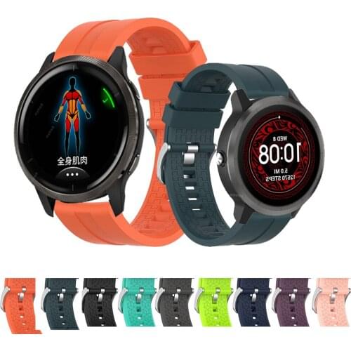 For Garmin Venu 2 Strap 22mm Silicone Sports Watch Band For Garmin Vivoactive 4 Smart Watch Replaceable Bracelet Correa