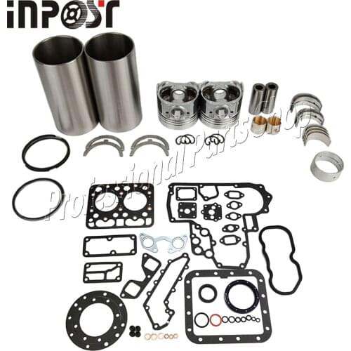 Overhaul Rebuild Kits with Liners for Kubota Z751 Engine L175 L185 L1501 L1500