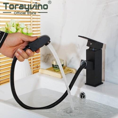 Torayvino Deck Mounted Hot And Cold Water Mix Faucets Home Kitchen Bathroom Basin Sink Water Faucet Single Handle Washbasin Tap