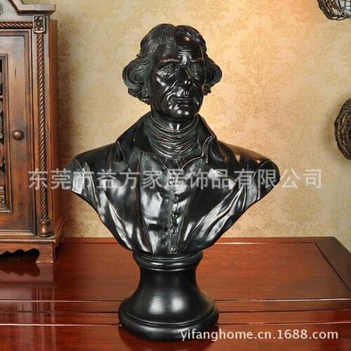President Roosevelt statue ornaments home decorations living room new house hotel clubs