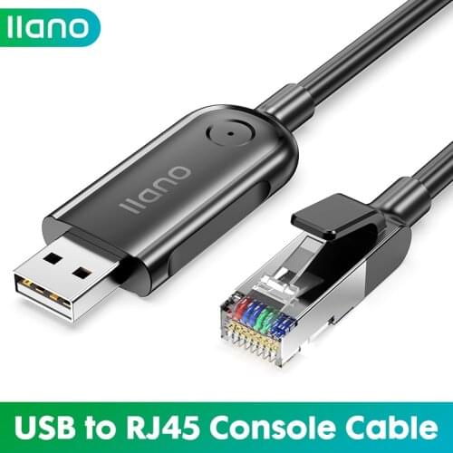LLANO USB To RJ45 Console Cable Serial Adapter For Cisco Router Computer Converter USB Cable Ethernet Switch