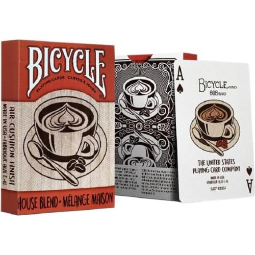 Bicycle House Blend Coffee Playing Cards Cafe Deck USPCC Collectable Poker Magic Card Games Magic Tricks Props