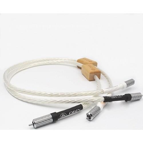 Pair Nordost Odin Supreme Reference Interconnect RCA Audio cable with Carbon fiber RCA PLUG