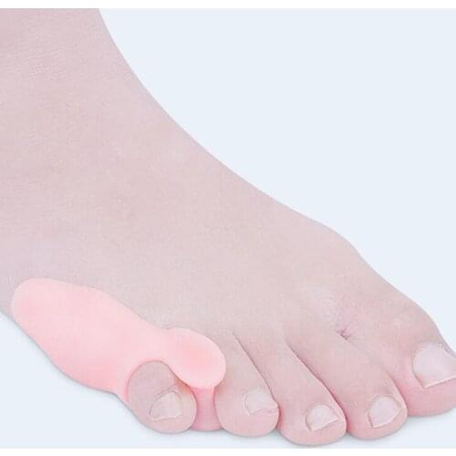 1 Pair Silicone Toe Cushion Gel Bunion Toe Separator Spreader Eases Foot Pain Foot Hallux Valgus Correction Guard Cushion