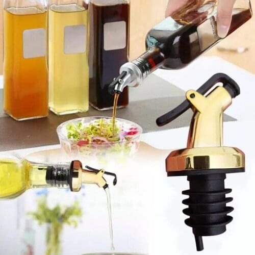 1Pc Wine Pourer Bottle Caps Olive Oil Sprayer Liquor Dispenser Leak-proof Flip Multi-purpose Bottle Plug Home Kitchen Bar Tools