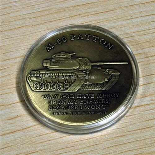 M-60 Patton tank antiqued Bronze challenge coin, 10pcs/lot free shipping