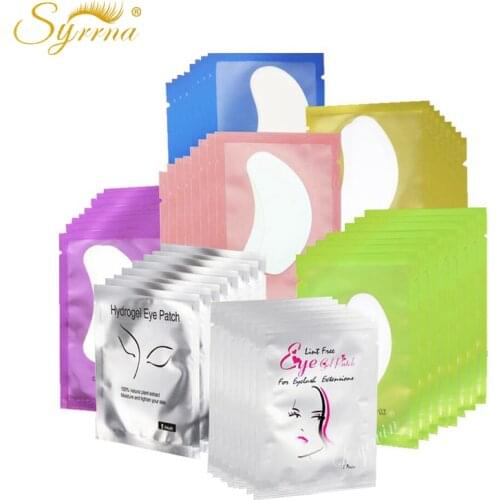 100 Pairs/Lot Patches for Eyelash Extension Under Eye Pads Paper Patches Girl Lint free Stickers for False Eyelashes Makeup Tool