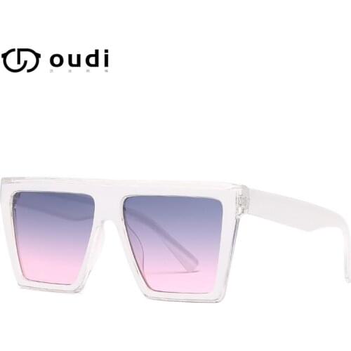 2021 Woman Trending Vingtage Retail Wide Groovy Plastic Wholesale Sunglasses Shades Rectangle Oversize Ladies Mens Travel Girls