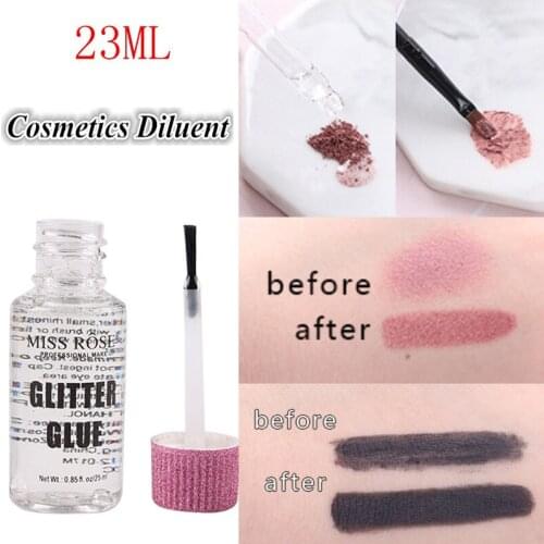 23ml Liquid Makeup Diluent for Cosmetics Eyeshadow Powder Eyeliner Mascara Nail Polish Liquid Smooth Diluent for Makeup