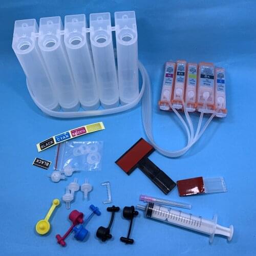 5Color CISS ink cartridge PGI-220 CLI-221 PGI220 for Canon PIXMA iP3600 iP4600 iP4700 MP540 MP560 MP620 MP630 MP640 MP980 MP990