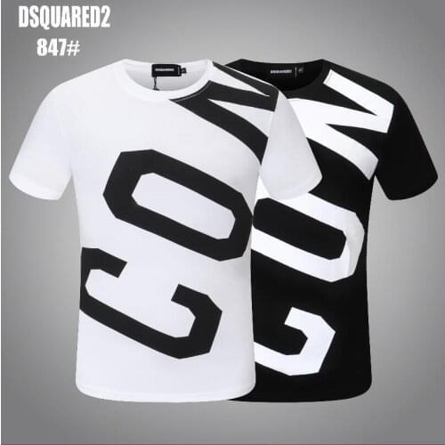 Dsq2 Cotton Letter Short-sleeved T-shirt Top 847