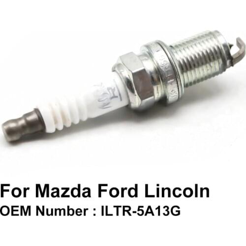 COWTOTAL Iridium Spark Plug for Mazda CX-7 3 5 6 Ford Mustang Fusion Explorer Suzuki Grand Vitara OE ILTR-5A13G ( Pack of 4 )
