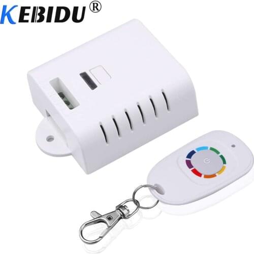 Kebidu 433Mhz Universal Wireless Remote Control Switch 12V Relay Receiver Module RF 1CH Transmitter 433 Mhz For Door Lighting