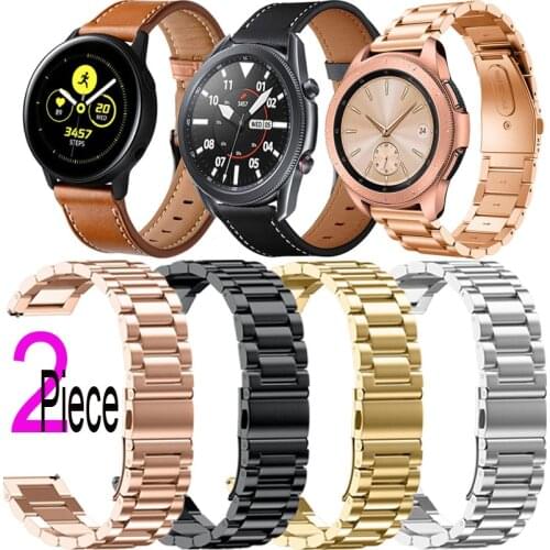 Stainless Steel Band For Samsung Galaxy Watch 3 45mm 41mm Strap For Samsung Galaxy Watch 46mm 42mm Active 2 44mm 40mm Watchband