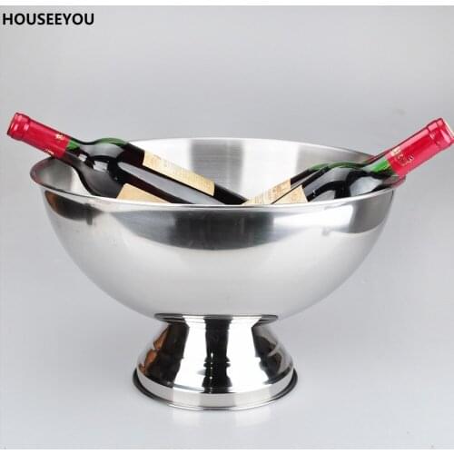 Stainless Steel Wine Bottle Coolers Cooling Drink Chiller Champagne Beer Coolers Ice Bucket Home Party Bar Barware Accessories