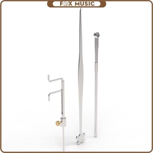 Violin Luthier Tools Kit Set For Violin Sound Post Gauge Measurer Retriever Clip SET