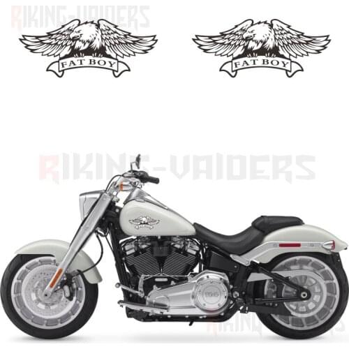 Custom Eagle Logo Stickers Fuel Tank Decals Vinyl Sticker For Harley Softail Fat Boy
