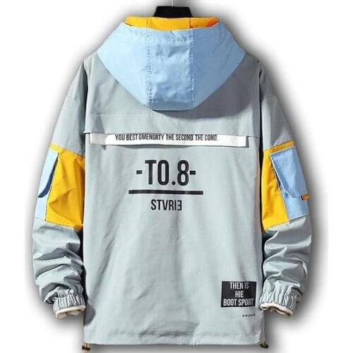 Chaqueta informal a la moda de primavera y otoño para hombre, chaqueta con capucha, ropa resistente al agua para hombre, abrigo