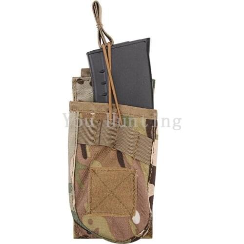 New Military Airsoft AK Magazine Pouch Tactical Single Open-Top Mag Pouch Fast Molle Rifle Magazine Pouch Hunting Vest Accessory