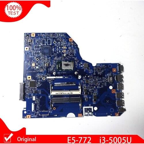Original NBMVB11006 NB.MVB11.006 For Acer asipre E5-772 E5-772G Laptop Motherboard 14276-1M 448.04X09.001M SR27G i3-5005U CPU