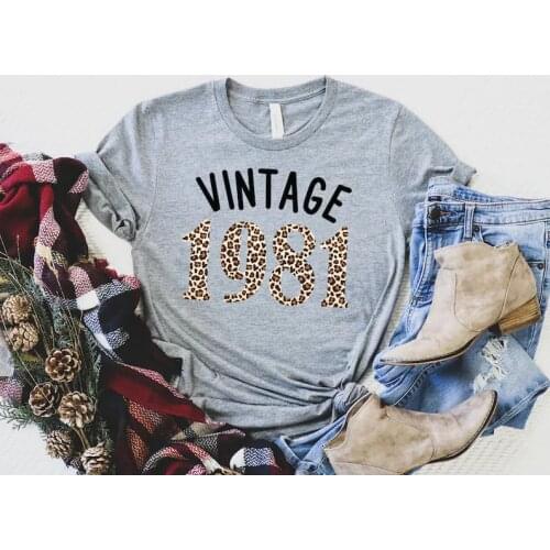 Personalised 21st 30th 40th Vintage Birthday Tshirt Women Men Lockdown Gift Shirt Party her him cotton O Neck Short Sleeve Tees