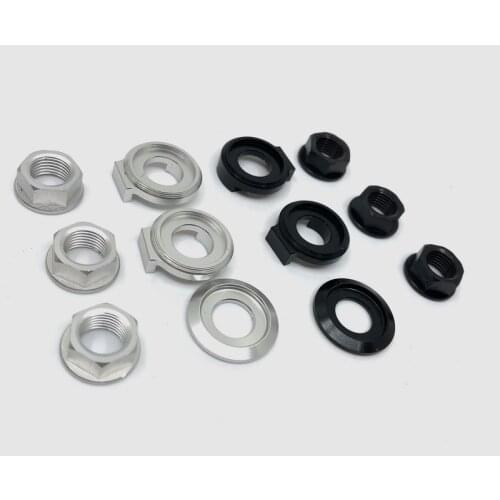 Folding bicycle nut For Brompton rear wheel CNC nut with limit washer combination External change 2 speed wheel 11g