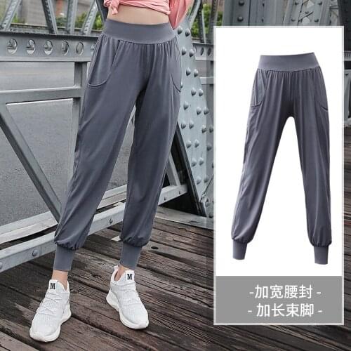 Sport Women Fitness Running Yoga Pants Plus Size Female Fat Mm Stretch High Waist Sweat Loose Lanterns Trousers Leggings